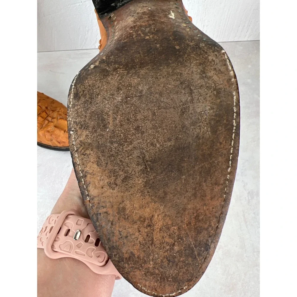 Holster‎ Tan Alligator Boots Men 6.5